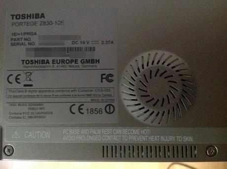 Test – Toshiba Portégé Z830-10E