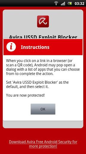 Avira USSD Exploit Blocker – Auch der bekannte Virenscanner bietet einen Schutz vor einer gelöschten SIM-Karte oder ungewollten Werkseinstellungen