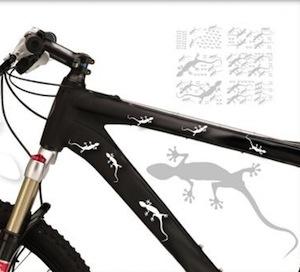 Gecko Aufkleber für das Fahrrad