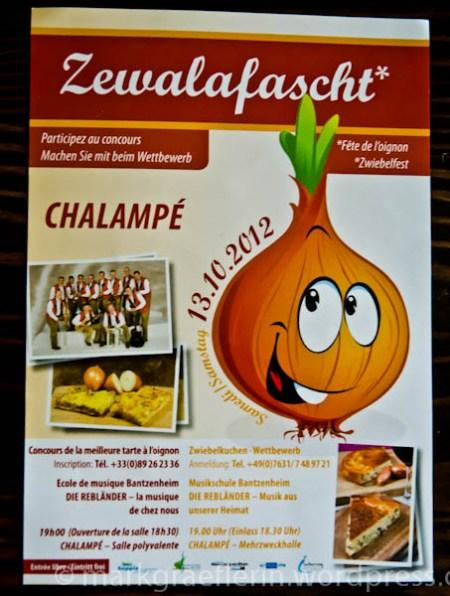 Zwiebelewaie – Zwiebelkuchen zum Zewalafascht in Chalampé