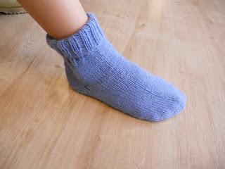 Himmelblaue Socken