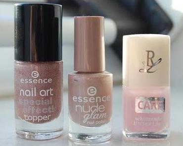 Naildesign | Nude Glitter