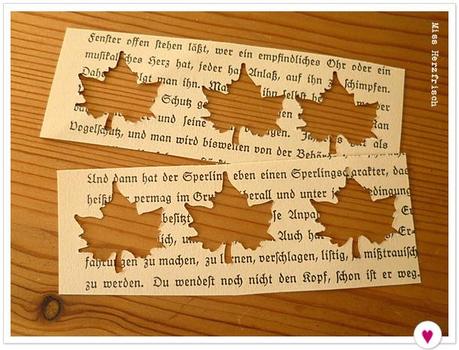 Miss Herzfrischs Drawing Challenge Leaves Vintage book pages