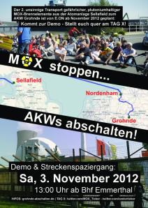 PROTEST gegen MOX-Transport im November