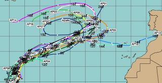 Pot. Tropischer Sturm TONY zieht voraussichtlich zu den Azoren, Tony, Atlantische Hurrikansaison, Azoren, aktuell, Vorhersage Forecast Prognose, Oktober, 2012, Hurrikansaison 2012, 