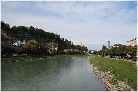 Salzburg - Salzach - beautiful river - especially in winter with snow everywhere