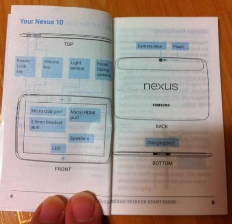 Handbuch des Nexus 10 aufgetaucht !