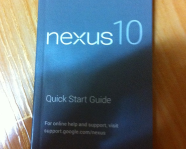 Auf Handbuch: Google Nexus 10 zeigt sich erneut