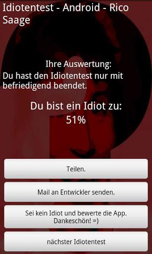 Idiotentest Deutsch Kostenlos – Zu wieviel Prozent bist du ein Idiot?