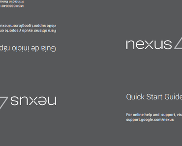 LG Nexus 4 – Quick Start Guide aufgetaucht