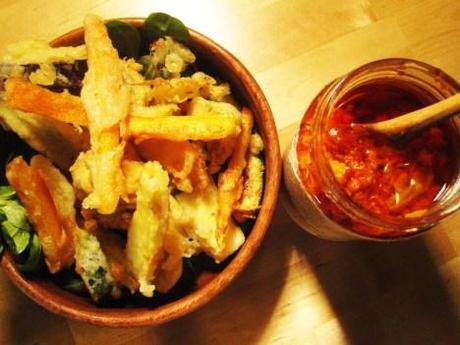 fried veggies - tempura