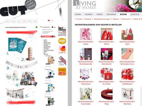 Cut Magazin Online, Living at Home Online, Adventskalender Rentierparade