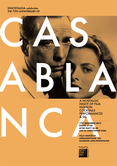 Kinostalgia celebrates the 70th Anniversary of ‘Casablanca’