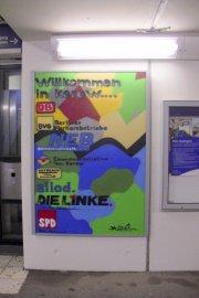 Graffiti-Borde im S-Bahnhof Karow
