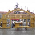 Dresden – Aufbau Weihnachtsmarkt – 578. Striezelmarkt Dresden 2012