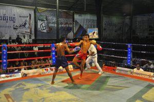 Thaiboxer und Khmerboxer
