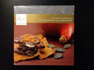 Berger - Vollmilchschokolade mit Kürbiskernen und Kürbisspänen