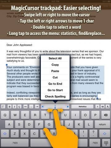 Textilus Word Processor ( RTF Writer ) – Gute und momentan kostenlose Textverarbeitung für das iPad