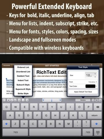 Textilus Word Processor ( RTF Writer ) – Gute und momentan kostenlose Textverarbeitung für das iPad