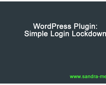 WordPress Plugin: Simple Login Lockdown