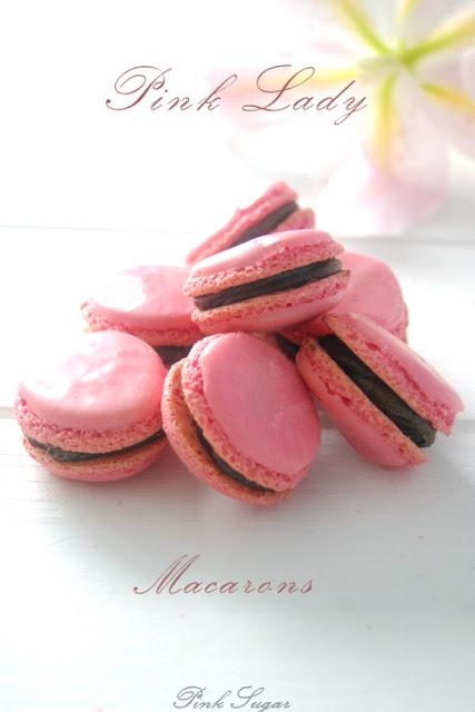 Pink Lady Macarons