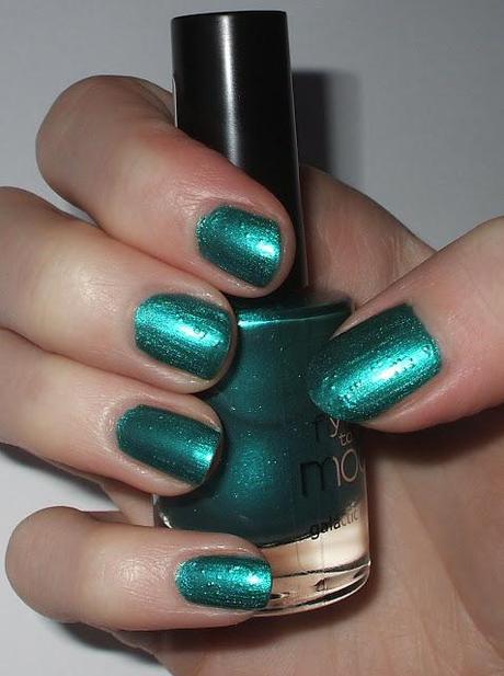 p2 fly me to the moon galactic nail polish 030 turquoise galaxy