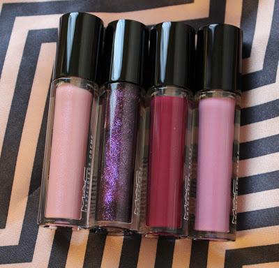 MAC Guilty Passions Lavish Rose Lip Gloss Set inkl. Swatches