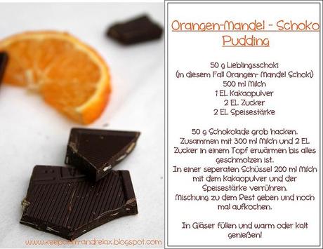 Schoko - Orangen - Mandel - Pudding