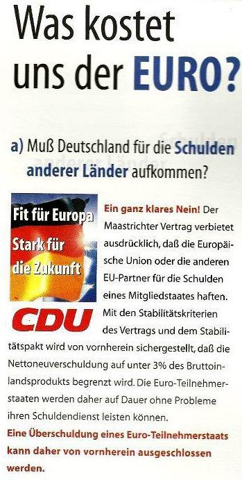 CDU – Christlich, Doppelzüngig, Unehrlich