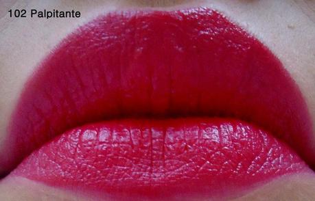 Rouge Allure Lipstick Swatches - 97 Incandescente, 104 Passion, 102 Palpitante, 99 Pirate