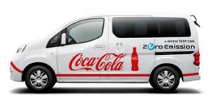 Coca-Cola testet den Nissan e-NV200
