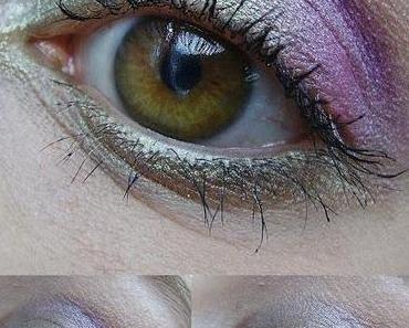 Augen Make-Up Grün & Pink