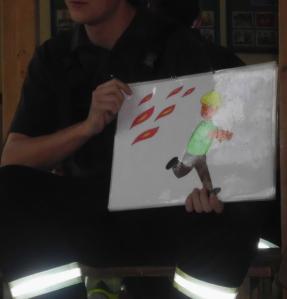 Die Freiwillige Feuerwehr zu Besuch im Kindergarten