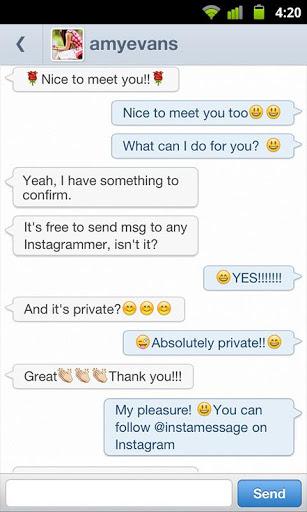 InstaMessage – Chatte mit Usern, deren Bilder dir gefallen