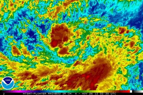 Taifun BOPHA, Bopha, Taifunsaison 2012, Taifun Typhoon, aktuell, Satellitenbild Satellitenbilder, Vorhersage Forecast Prognose, November, 2012, 