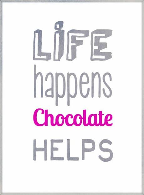 Quote Life happens chocolate helps wonderful wednesday words 2