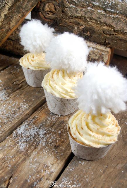 Bratapfelcupcakes mit Zimtsahnehäubchen...