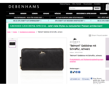 Shopvorstellung: DEBENHAMS jetzt mit deutschem Onlineshop und gleich mal getestet!