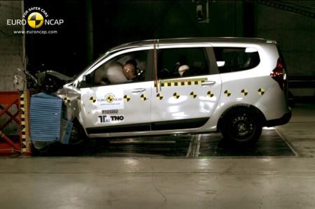 Dacia Lodgy bekam nur drei Sterne beim Euro-NCAP Crashtest