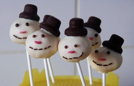 8. Dezember: Snowman- Cake Pops