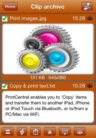 PrintCentral for iPhone/iPod Touch – Drucke deine Dokumente und Fotos auf beliebigen Druckern aus