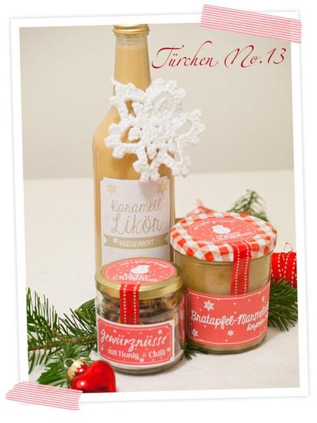 Leckerer weihnachtlicher Karamell-Likör. Mit Rezept und Etiketten zum Ausdrucken. Ein ideales Geschenk!