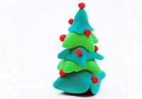 Bild: Weihnachtsbaum Knetfigur, Link: Abbildung vergrößern