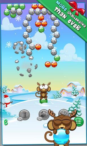 Bubble Monkey Xmas – Der Klassiker für Android im weihnachtlichen Gewand
