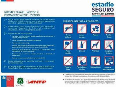 Fahnenverbote machen Chiles Stadien sicher