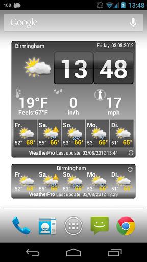 WeatherPro – Die beste Wetter-App für Android zum halben Preis