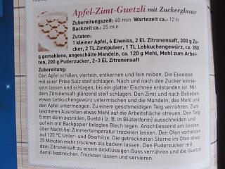 Rezept: Apfel-Zimt Guetzli - Vanille Gipfeli