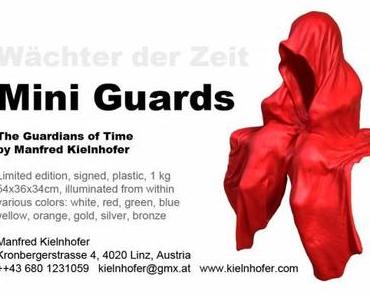 public contemporary light art design sculpture time guardians mini guards by light artist designer sculptor manfred kielnhofer museum shop gallery store