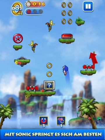 Sonic Jump™ – Kurzzeitig kostenloses Spiel aus dem Hause SEGA