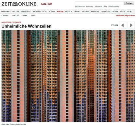 Screenshot ZEIT ONLINE: Michael Wolf – Architecture of Density